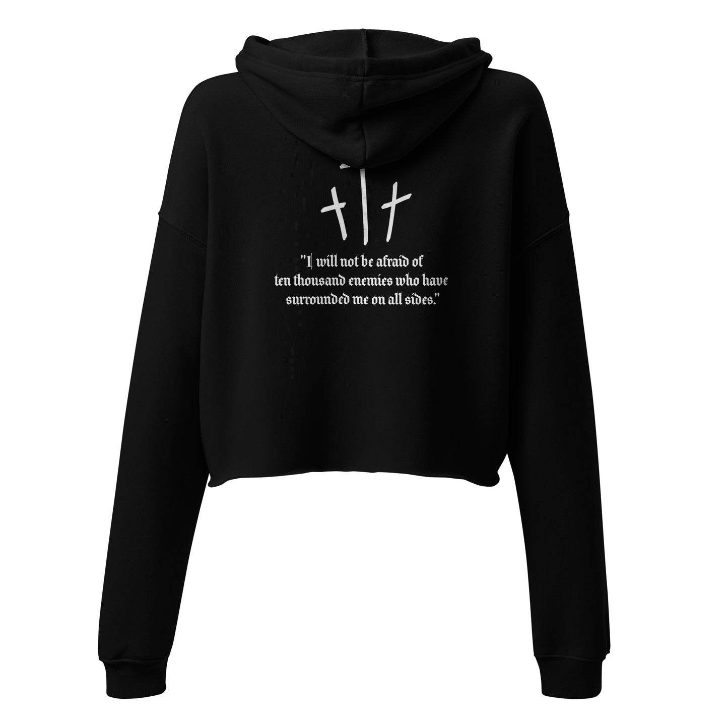 Psalm 3:6 Cropped Hoodie