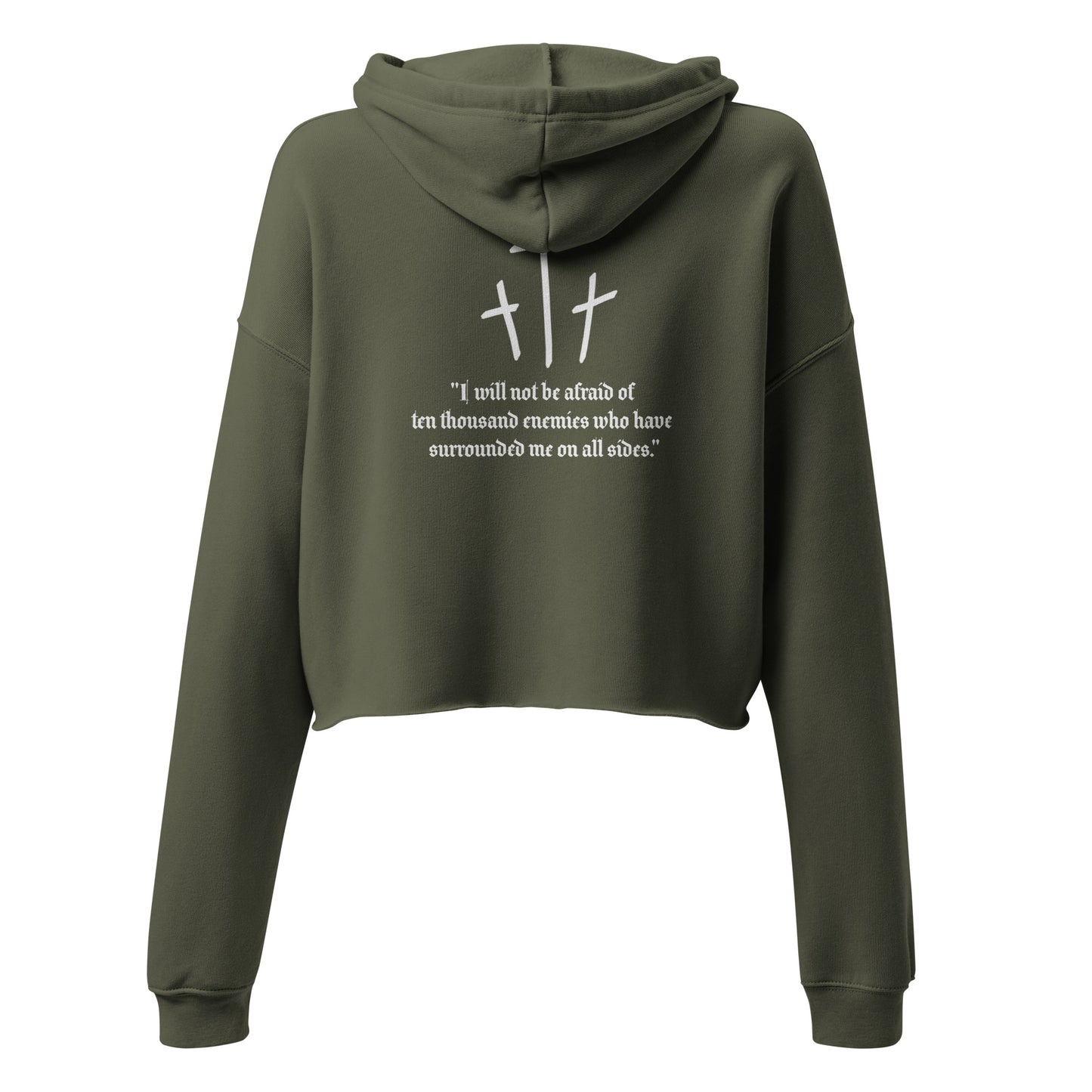 Psalm 3:6 Cropped Hoodie